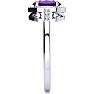 3/4 Carat Oval Shape Amethyst and Halo Diamond Ring In 14K White Gold Image-4