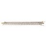 Heavy 2 Carat Diamond Bracelet in Yellow Gold Overlay Image-3