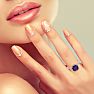 2 Carat Cushion Cut Amethyst and Halo Diamond Ring In 14K Rose Gold Image-6