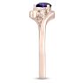 1/2ct Amethyst and Diamond Ring In 14K Rose Gold
 Image-4