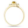 1/2ct Citrine and Diamond Ring In 14K Yellow Gold
 Image-3
