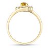 1/2ct Citrine and Diamond Ring In 14K Yellow Gold
 Image-3