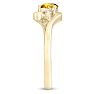 1/2ct Citrine and Diamond Ring In 14K Yellow Gold
 Image-4