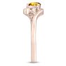 1/2ct Citrine and Diamond Ring In 14K Rose Gold
 Image-4