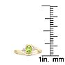 1/2ct Peridot and Diamond Ring In 14K Yellow Gold
 Image-5