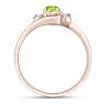 1/2ct Peridot and Diamond Ring In 14K Rose Gold
 Image-3