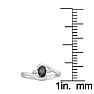 1/2 Carat Oval Shape Mystic Topaz Ring With Two Diamonds In 14 Karat White Gold Image-5