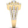 1 3/4 Carat Princess Style Halo Diamond Engagement Ring in 14k Yellow Gold  Image-4