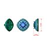 14K White Gold 3 Carat Diamond Cushion Shape Halo Stud Earrings
 Image-7