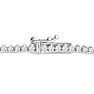 Graduated 5 Carat Diamond Tennis Necklace In 14 Karat White Gold, 17 Inches Image-3