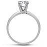 1 Carat Diamond Round Engagement Rings In 14K White Gold Image-3