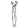 1 Carat Diamond Round Engagement Rings In 14K White Gold Image-4