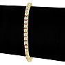5 1/2 Carat Diamond Tennis Bracelet In 14 Karat Yellow Gold, 7 1/2 Inches Image-5