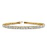 4 1/4 Carat Diamond Tennis Bracelet In 14 Karat Yellow Gold, 7 1/2 Inches Image-1