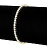 4 1/4 Carat Diamond Tennis Bracelet In 14 Karat Yellow Gold, 7 1/2 Inches Image-5