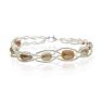 8mm Freshwater Cultured Pearl and Fine Crystal Bracelet Image-1