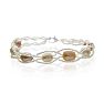 8mm Freshwater Cultured Pearl and Fine Crystal Bracelet Image-1