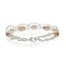 8mm Freshwater Cultured Pearl and Fine Crystal Bracelet Image-2