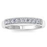 1/4 Carat Diamond Wedding Band In 14K White Gold Image-1