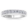 1/2 Carat Diamond Wedding Band In 14 Karat White Gold Image-1