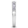 1/2 Carat Diamond Wedding Band In 14 Karat White Gold Image-4