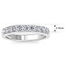 1/2 Carat Diamond Wedding Band In 14 Karat White Gold Image-5