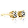 Nearly 1/2ct Diamond Stud Earrings in 14k Yellow Gold.  Everyone Loves These Beautiful Diamond Earrings! Just The Right Size! Image-2