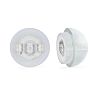 Super-Comfort 14K White Gold Silicone Hypoallergenic Earring Clutches Image-1