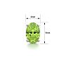 1 Carat Oval Shape Peridot Stud Earrings In Sterling Silver

 Image-4