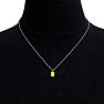1/2 Carat Oval Shape Citrine Necklace In Sterling Silver, 18 Inches Image-5