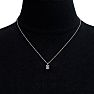 1/2 Carat Oval Shape Mystic Topaz Necklace In Sterling Silver, 18 Inches Image-5