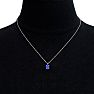 1/2 Carat Oval Shape Tanzanite Necklace In Sterling Silver, 18 Inches Image-5