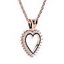 1/2ct Diamond Heart Pendant in Rose Gold. Perfect Update Of The Ultimate Classic Heart!
 Image-3