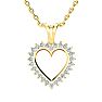 1/2ct Diamond Heart Pendant in Yellow Gold
 Image-1