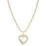 1/2ct Diamond Heart Pendant in Yellow Gold
 Image-2