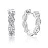 Diamond Swirl Hoop Earrings  Image-1