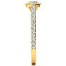 3/4 Carat Marquise Shape Halo Diamond Engagement Ring in 14 Karat Yellow Gold Image-4