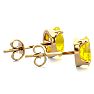 1 Carat Oval Shape Citrine Stud Earrings In 14K Yellow Gold Over Sterling Silver Image-3