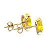 1 1/2 Carat Oval Shape Citrine Stud Earrings In 14K Yellow Gold Over Sterling Silver Image-3