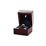 Cherry Wood Ring Box With Overhead Light Image-3