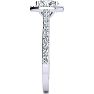 1 Carat Oval Shape Halo Diamond Engagement Ring in 14 Karat White Gold Image-4