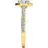 1 Carat Oval Shape Halo Diamond Engagement Ring in 14 Karat Yellow Gold Image-4