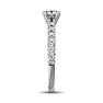 1 Carat Cushion Cut Double Prong Set Engagement Ring In 14 Karat White Gold Image-4