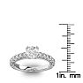 1 1/2 Carat Round Shape Double Prong Set Engagement Ring In 14 Karat White Gold Image-5