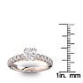 1 1/2 Carat Round Shape Double Prong Set Engagement Ring In 14 Karat Rose Gold Image-5