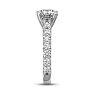 4 1/2 Carat Round Shape Double Prong Set Engagement Ring In 14 Karat White Gold Image-4