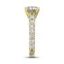 4 1/2 Carat Round Shape Double Prong Set Engagement Ring In 14 Karat Yellow Gold Image-4