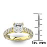 4 1/2 Carat Round Shape Double Prong Set Engagement Ring In 14 Karat Yellow Gold Image-5