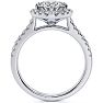 1 1/3 Carat Cushion Style Halo Diamond Engagement Ring in 14 Karat White Gold  Image-5