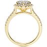 1 1/3 Carat Cushion Style Halo Diamond Engagement Ring in 14 Karat Yellow Gold  Image-5